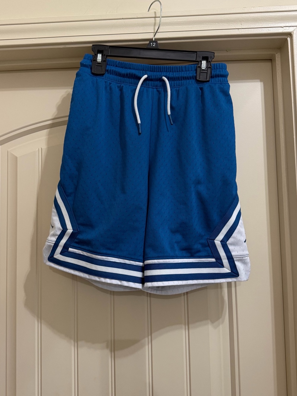 Jordon blue shorts with Chevron trim